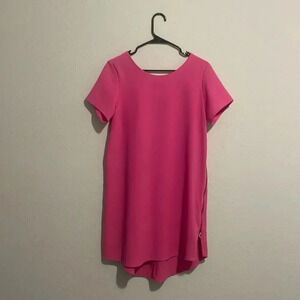 Gianni Bini hot pink shirt dress size Medium